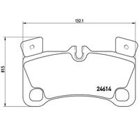 Plaquettes de frein P 85 103 BREMBO pour VW AUDI PORSCHE