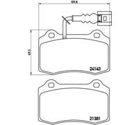 Plaquettes de frein P 85 104 BREMBO pour SEAT LEON