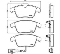 Plaquettes de frein P 85 112X BREMBO pour VW AUDI SEAT