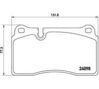 Plaquettes de frein P 85 116 BREMBO pour VW ASTON MARTIN FERRARI NIO