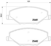 BREMBO P 85 121X Plaquettes de frein
