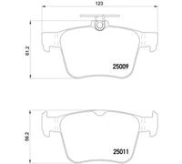 Plaquettes de frein P 85 124 BREMBO pour VW AUDI SKODA SEAT CUPRA