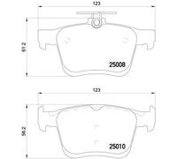 Plaquettes de frein P 85 125E BREMBO pour VW GOLF VII
