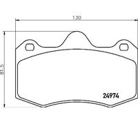 Plaquettes de frein P 85 134 BREMBO pour SEAT IBIZA IV IBIZA IV SC IBIZA IV ST