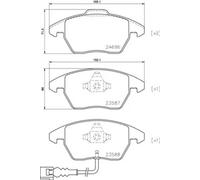 Jeu de plaquettes de frein BREMBO Xtra P 85 146X, avant