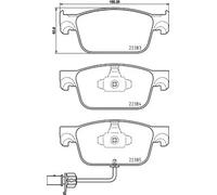 BREMBO P 85 153X Brake Pad