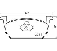 Plaquettes de frein P 85 167 BREMBO pour SEAT VW AUDI SKODA