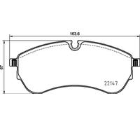 Plaquettes de frein P 85 169 BREMBO pour VW MAN