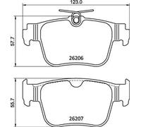 Plaquettes de frein P 85 184 BREMBO pour SKODA SEAT AUDI VW CUPRA FORD