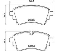 Brembo Plaquettes de frein P 85 186 pour Audi A4 B9 Avant, Q5, A6 C8, A6 C8 Avant