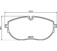 Brembo Plaquettes de frein P 85 188 pour frein à disque