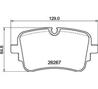 Plaquettes de frein P 85 190 BREMBO pour AUDI VW
