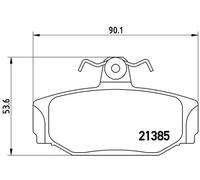 Plaquettes de frein P 86 009 BREMBO pour VOLVO 760 940 960 960 Kombi 960 II 780