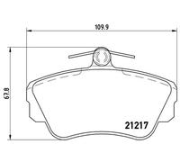 Plaquettes de frein P 86 010 BREMBO pour VOLVO 480 440 460