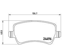 Plaquettes de frein P 86 021X BREMBO pour VOLVO LAND ROVER
