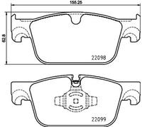 Jeu de plaquettes de frein BREMBO P 86 028, avant