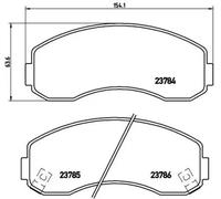 Plaquettes de frein P 99 003 BREMBO pour ASIA MOTORS KIA
