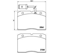 Plaquettes de frein P A6 012 BREMBO pour ALFA ROMEO IVECO