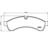 Plaquettes de frein P A6 030 BREMBO pour IVECO IRISBUS
