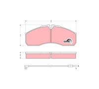 PLAQUETTES DE FREIN P. DAILY 00-