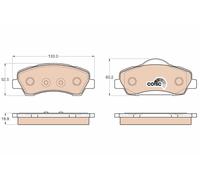 PLAQUETTES DE FREIN PEUGEOT P. 301 12-/308 13-