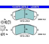 PLAQUETTES DE FREIN PEUGEOT P. 308 13- CERAMIC
