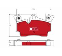 PLAQUETTES DE FREIN PORSCHE T. CAYENNE 3.2-4.5 02-07 DTEC COTEC