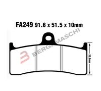 Ebc Fa-hh Series Fa249hh Sintered Brake Pads Noir