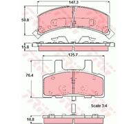 Plaquettes De Frein Pour Chevrolet K2500 Crew Cab Pick-Up Astro Bus GMT400