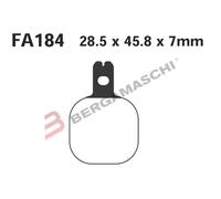 Ebc Fa Series Organic Fa184 Brake Pads Noir