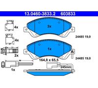ATE 13.0460-3833.2 Plaquettes / Sabots de Frein Avant pour Ford Transit Bus
