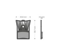 Plaquettes de Frein pour Shimano Road Type L03-A BRENTA Organique Avec Ailettes