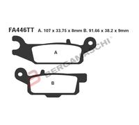 Ebc Fa-tt Series Carbon Fiber Fa446tt Brake Pads Noir