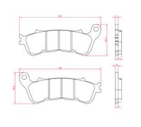 PLAQUETTES DE FREIN RMS FRITTÉES POUR SCOOTER HONDA SH 300