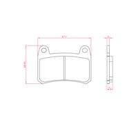 Rms Benelli 302 225103933 Organic Brake Pads Argenté