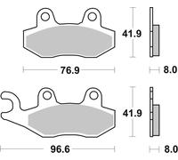 Plaquettes de frein SBS 611SI (jeu par disque) Offroad Sinter