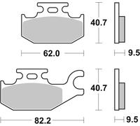 Plaquettes de frein SBS 754SI (jeu par disque) Offroad Sinter