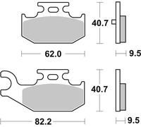 Plaquettes de frein SBS 816SI (jeu par disque) Offroad Sinter