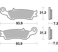 Plaquettes de frein SBS 840SI (jeu par disque) Offroad Sinter