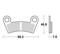 Sbs P898-psi Brake Pads Clair