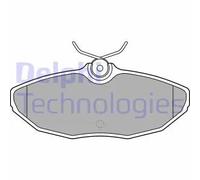 Plaquettes de frein Semi-Metallic LP1505 DELPHI pour JAGUAR S-TYPE II X-TYPE I