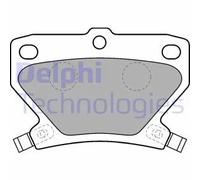 Delphi Plaquettes de frein LP1513 arrière – frein à disque – Jeu de 4 pour Toyota Yaris/Yaris Verso