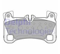 Plaquettes de frein Semi-Metallic LP2118 DELPHI pour AUDI VW PORSCHE