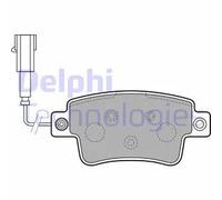 1x Kit de plaquettes de frein, frein à disque DELPHI LP2231 convient pour