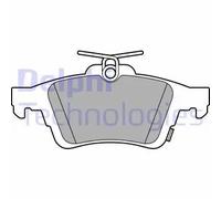 Plaquettes de frein Semi-Metallic LP3600 DELPHI pour FORD FOCUS III