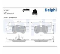 Kit de plaquettes de frein, frein à disque DELPHI LP3837
