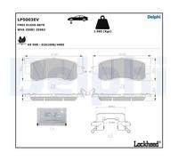 DELPHI LP5003EV Kit de plaquettes de frein, frein à disque pour NISSAN