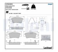 DELPHI LP5020EV Plaquettes de frein