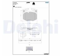 DELPHI LP5066EV Plaquettes de frein