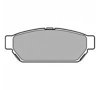 Plaquettes de frein Semi-Metallic LP968 DELPHI pour MITSUBISHI PROTON